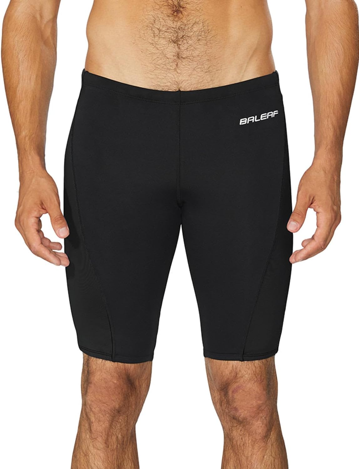 Baleaf Men'S Swimsuit Swim Jammers Athletic Training Swimwear Durable Team Lap Swimming Racing Competition image number 3