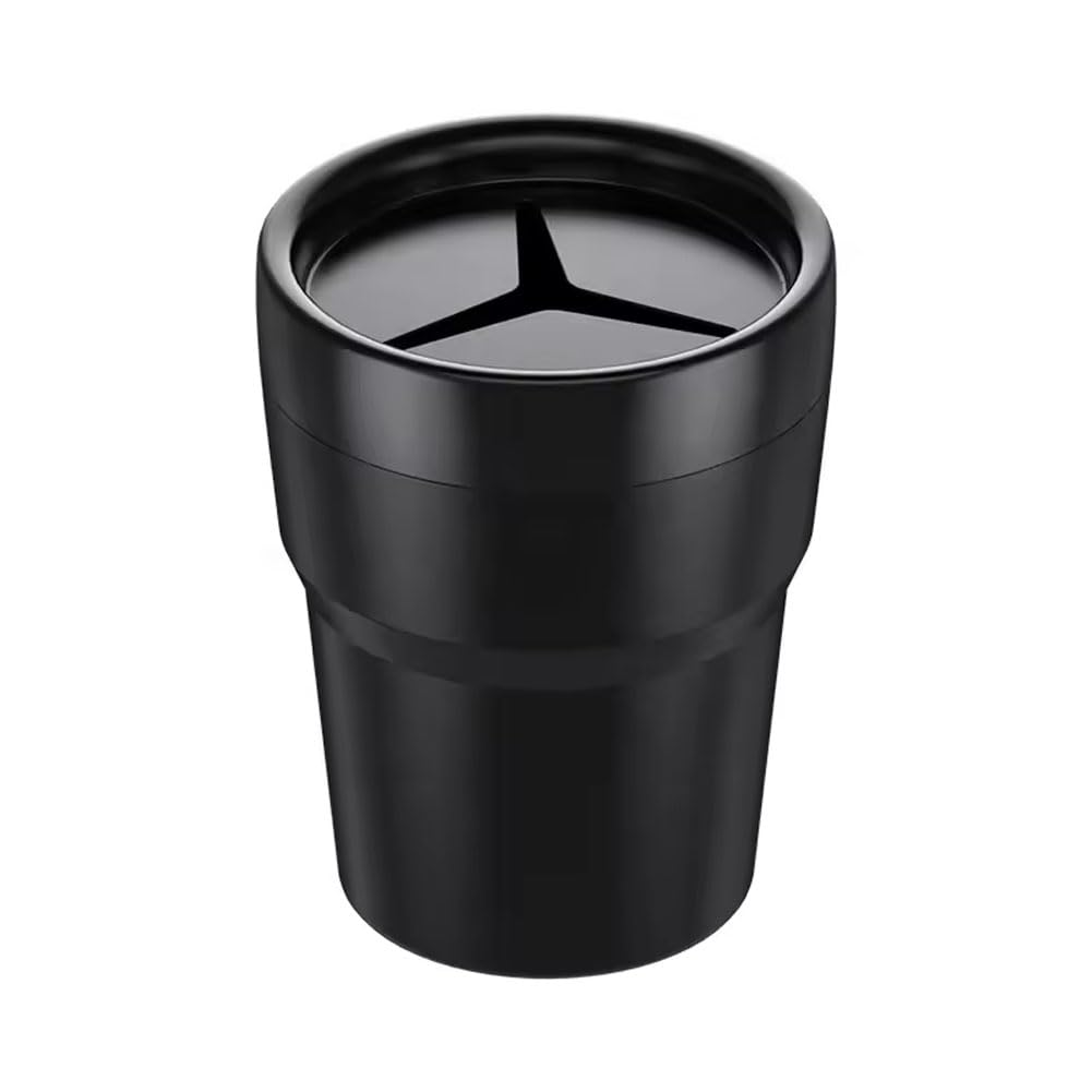 FIOTOK Car Trash Can with Lid, Mini Auto Garbage Can Leakproof Vehicle Trash Bin Fits Cup Holder in Console or Door for Automotive Car, Home, Office, Kitchen, Dinning Room 1Pack image number 3