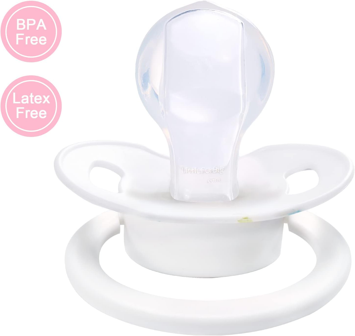 Littleforbig Bigshield Generation-Ii Big Sized Pacifier White Little Circus Carousel Pattern image number 3