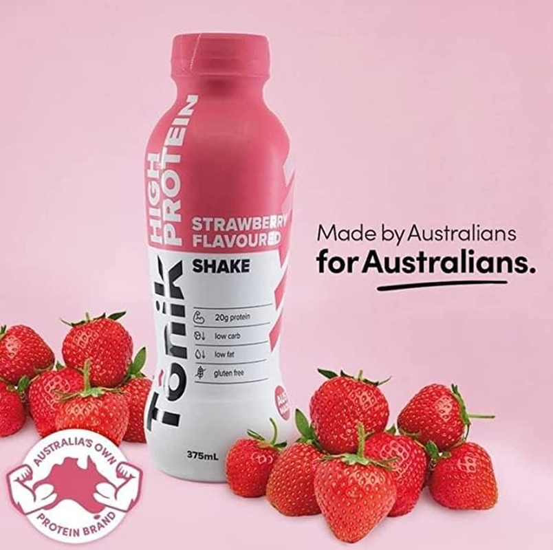 Tonik High Protein Ready to Drink (RTD) Choc Honeycomb Flavoured Premium Protein Shake 375 Ml (Pack of 6) image number 1