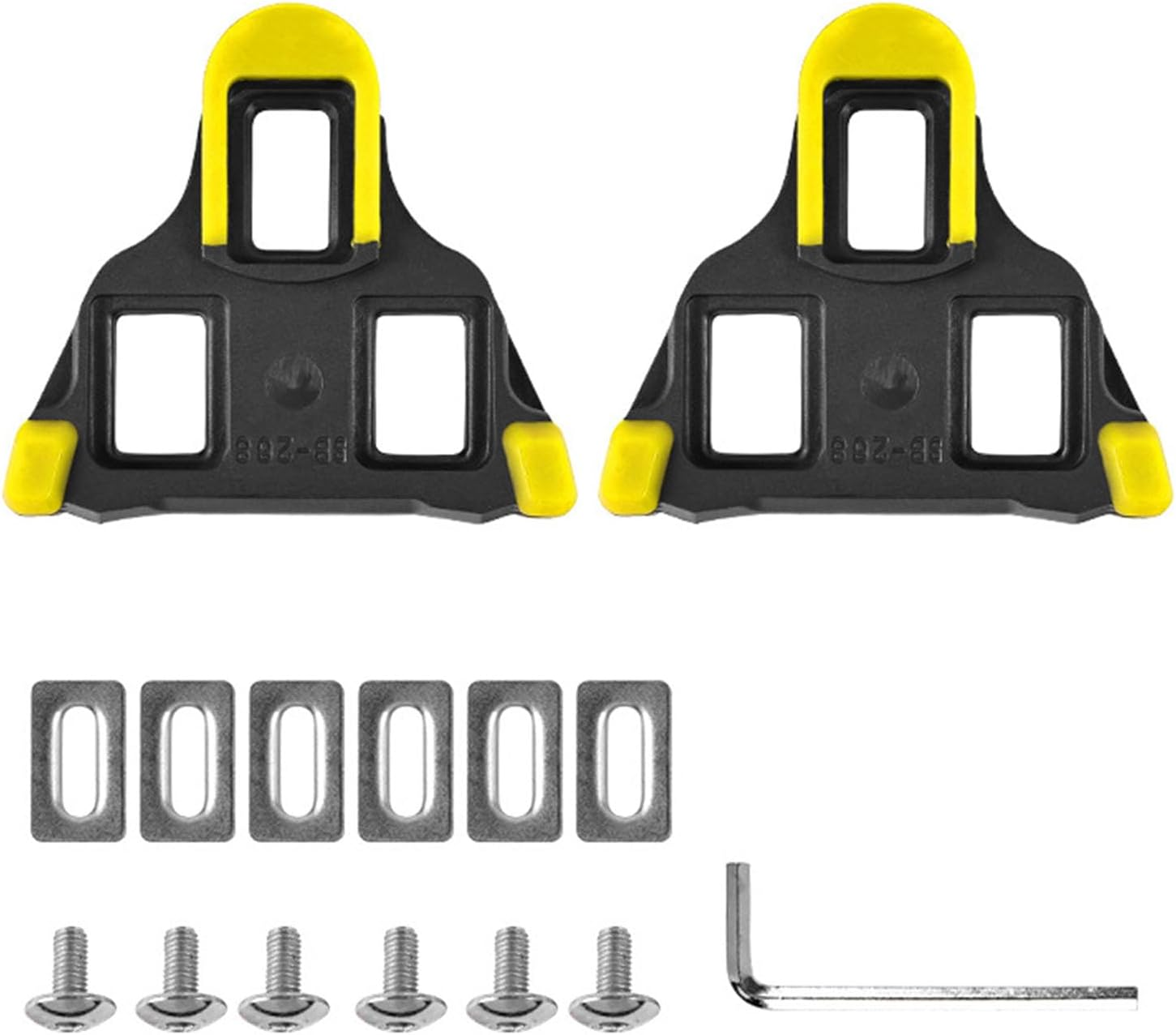 Road Pedal Cleat, 2 Pcs Bicycle Pedal Cleats, Road Bike Cleats for Shimano SPD SM-SH51 Locking Cycling Pedals Cleat System Shoes, Bike Indoor Cycling & Road Bike Bicycle Set image number 2