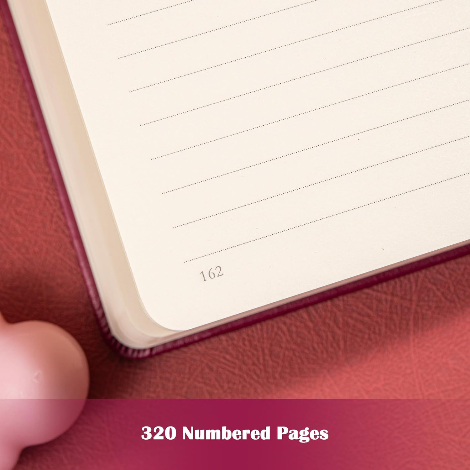 MGGAO College Rule Notebook for Women Men, 318 Numbered Pages Journal, A5 Butterfly Floral Journals for Writing, Aesthetic Notebooks, Work School Note Taking, 5.4" X 8.4" image number 2