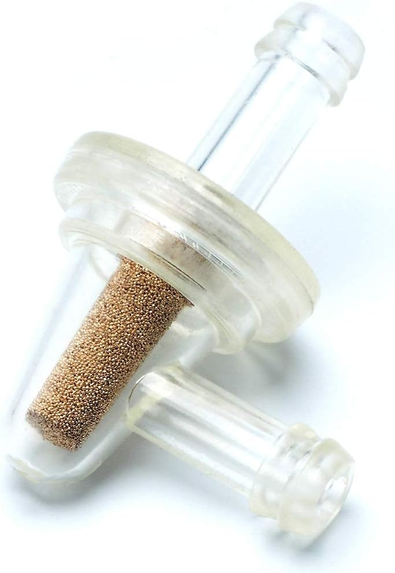 Inline Fuel Filter - Universal Small 90 Degree Fuel Filters (Pack of 2) for 1/4 Fuel Line Gas Engine Motorcycle Bike Scooter ATV Quads image number 5