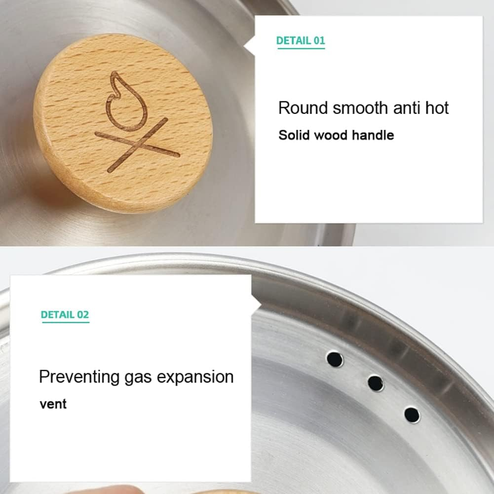 ZEYUAN Stainless Steel Kettle Outdoor Camping Pot Portable Mountaineering Trekking Cooking Tool Travel Hiking Cookware Equipment image number 3