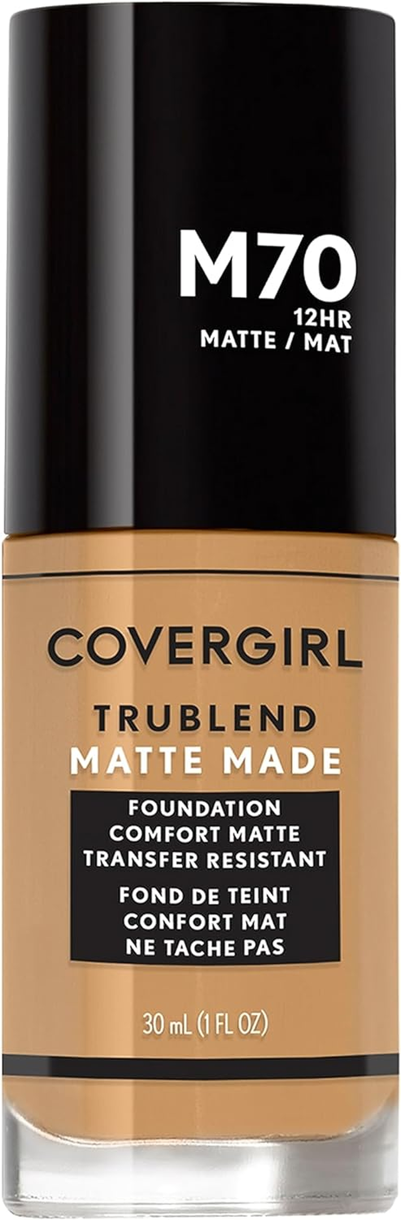 Covergirl Trublend Matte Made Liquid Foundation - M70 Sand Beige for Women 1 Oz Foundation image number 4