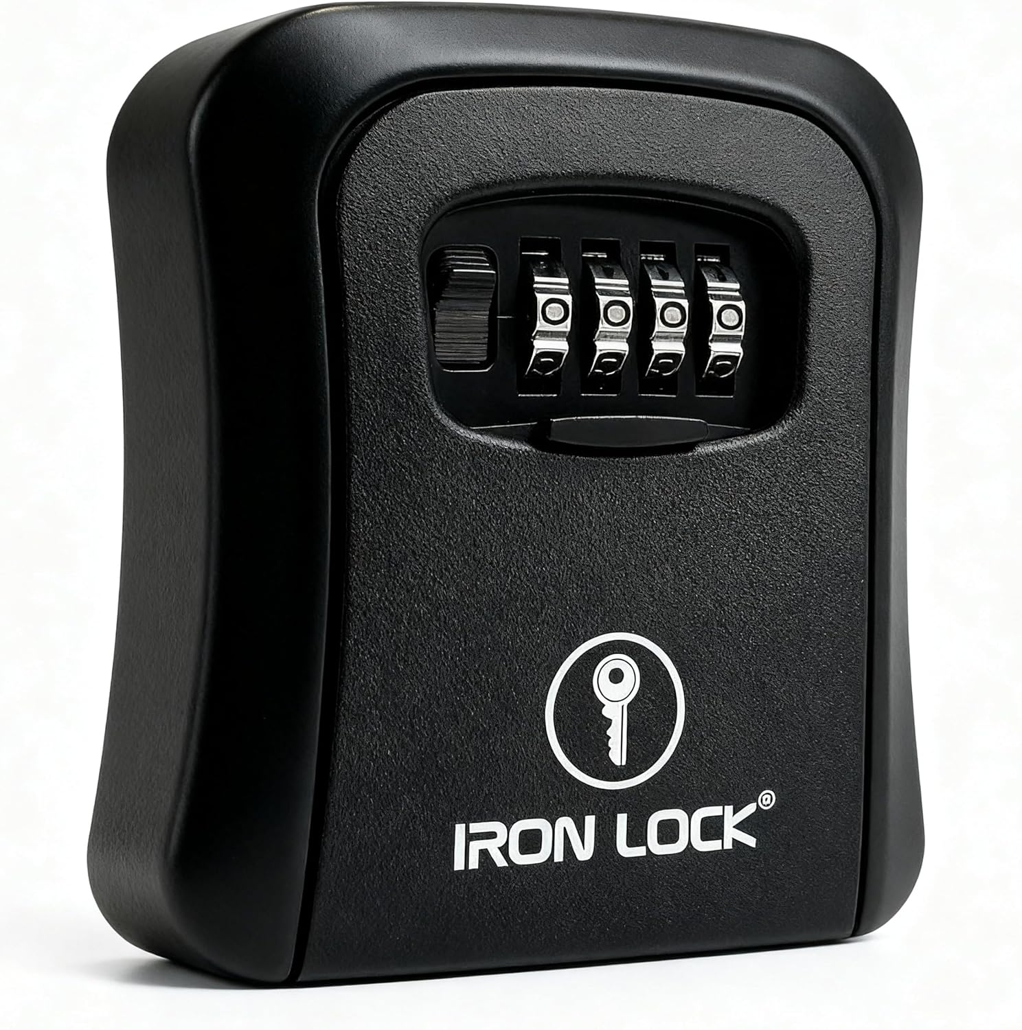 Iron Lock&reg; - XXL Key Lock Box Wall Mount for Keys 4 Digit Combination with Resettable Code with a B Switch Extra Large Lockbox Indoor Outdoor Waterproof Big Key Lock Box House Spare Keys Hide a Key