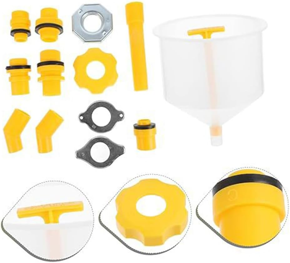 15Pcs No-Spill Coolant Funnel Kit,Vehicle Radiator Coolant Filling,Universal Spill Proof Auto Radiator Funnel Bleeder Accessories with Adapters,Universal Vehicle Antifreeze Bleeder image number 5