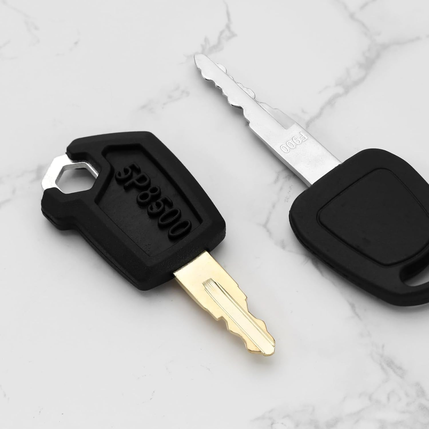 16PCS Ignition Starter Key Set RE183935 K250 787 68920 F900 14603 606 301 H806 D250 459A H800 52160 777 5P8500 14607 for Excavator Forklift Tractor Road Roller image number 5