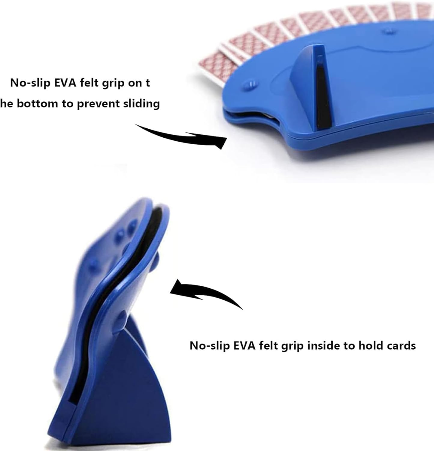 Set of 2 Hand Playing Card Organizer Playing Card Holder image number 5