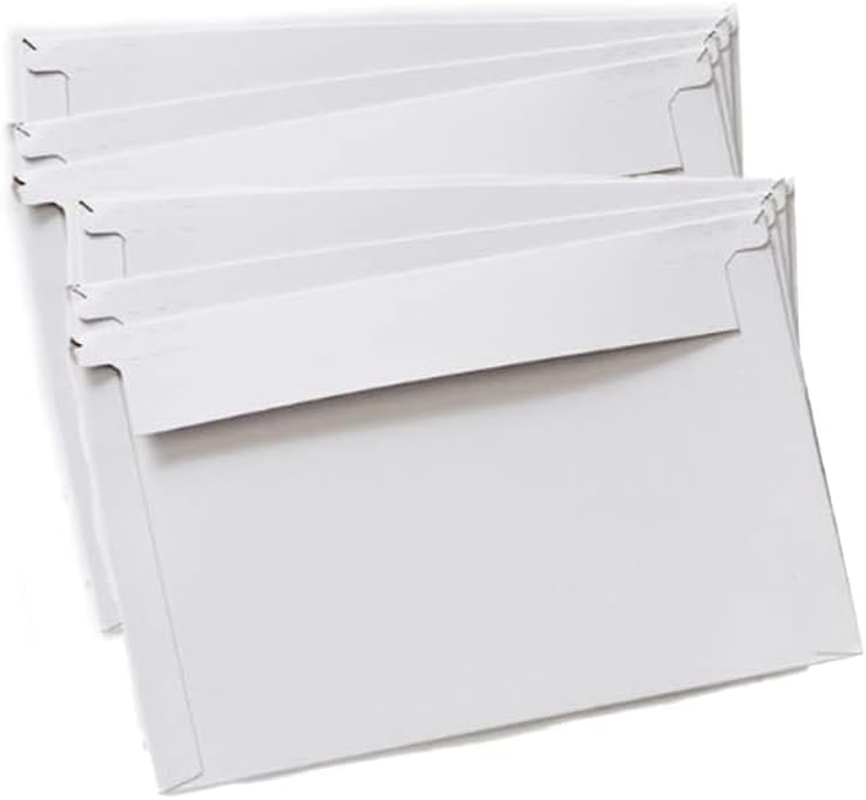 AIMALL 50 Pcs Card Mailer 01 160 X 240Mm 300GSM Envelope C5 A5 Size Tough Bag Replacement, Self-Seal Closure image number 1