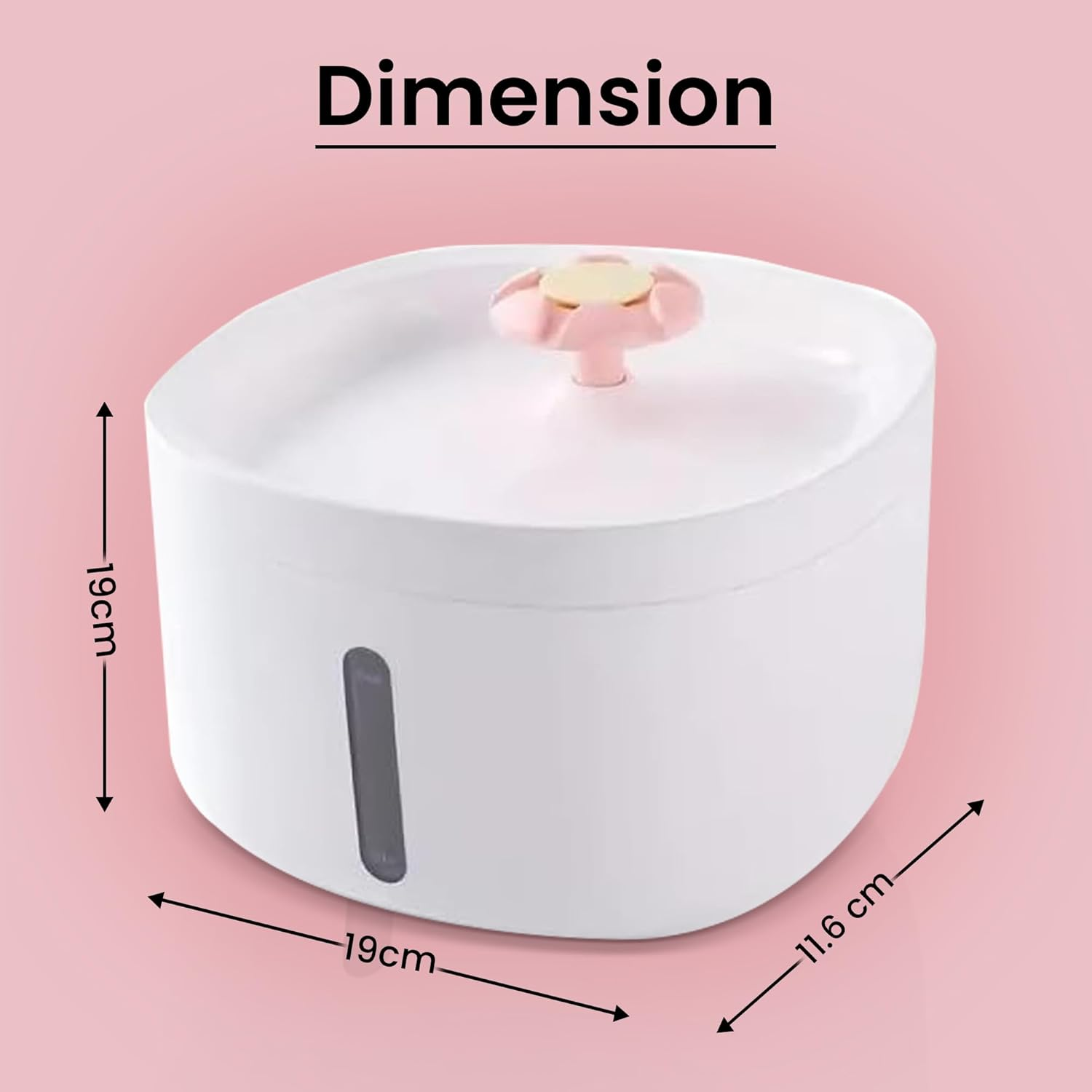 Tails and Treasure Cat Water Fountain with Quiet Pump: Pet Water Fountain, Dog Water Fountain, Automatic Cat Feeder, Cat Fountain, Water Filter for Cats and Dogs, Pet Water Dispenser with Quiet Pump image number 3