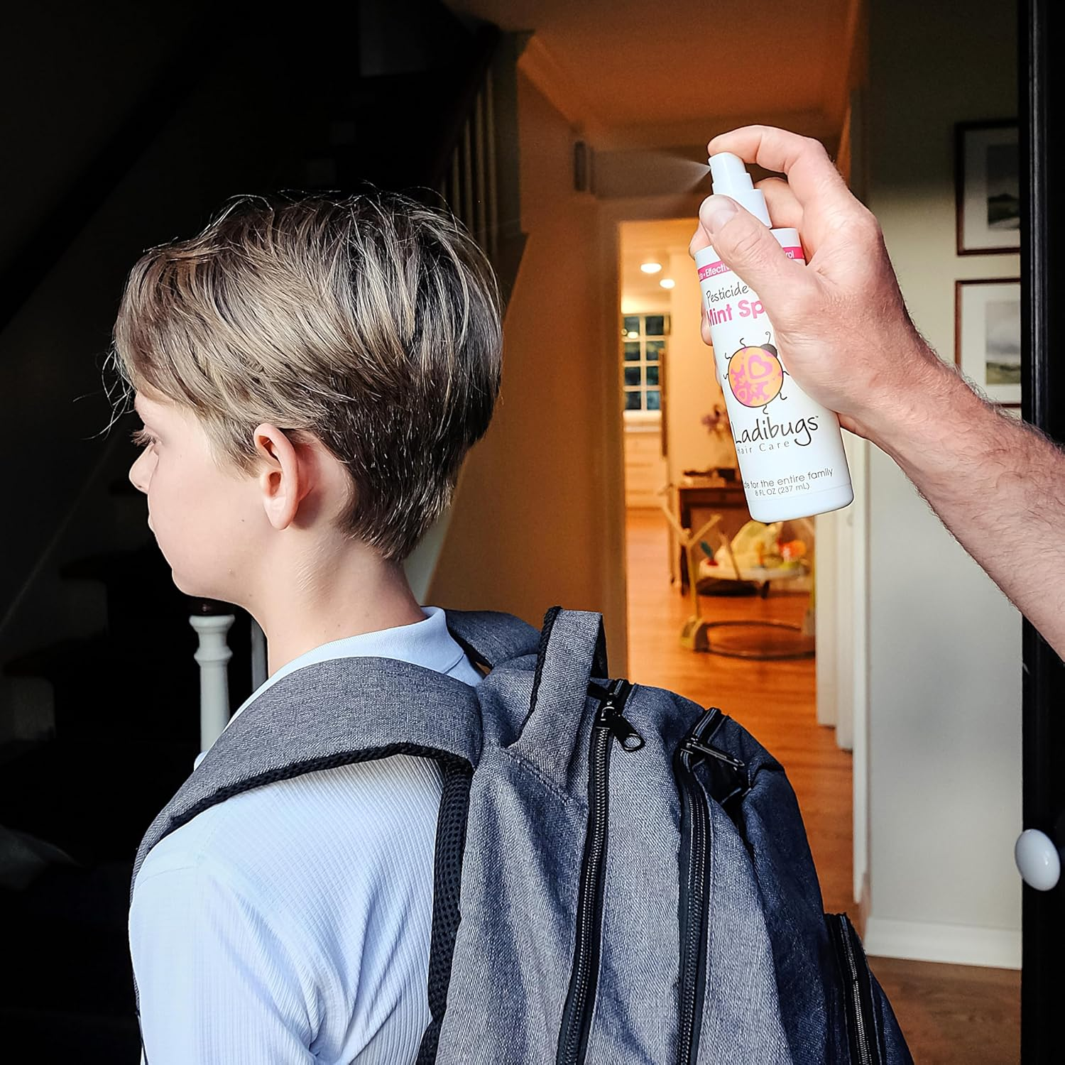 Ladibugs Lice Prevention Mint Spray Large 16Oz | Natural, Pesticide-Free | Highly Effective Daily Repellent image number 4