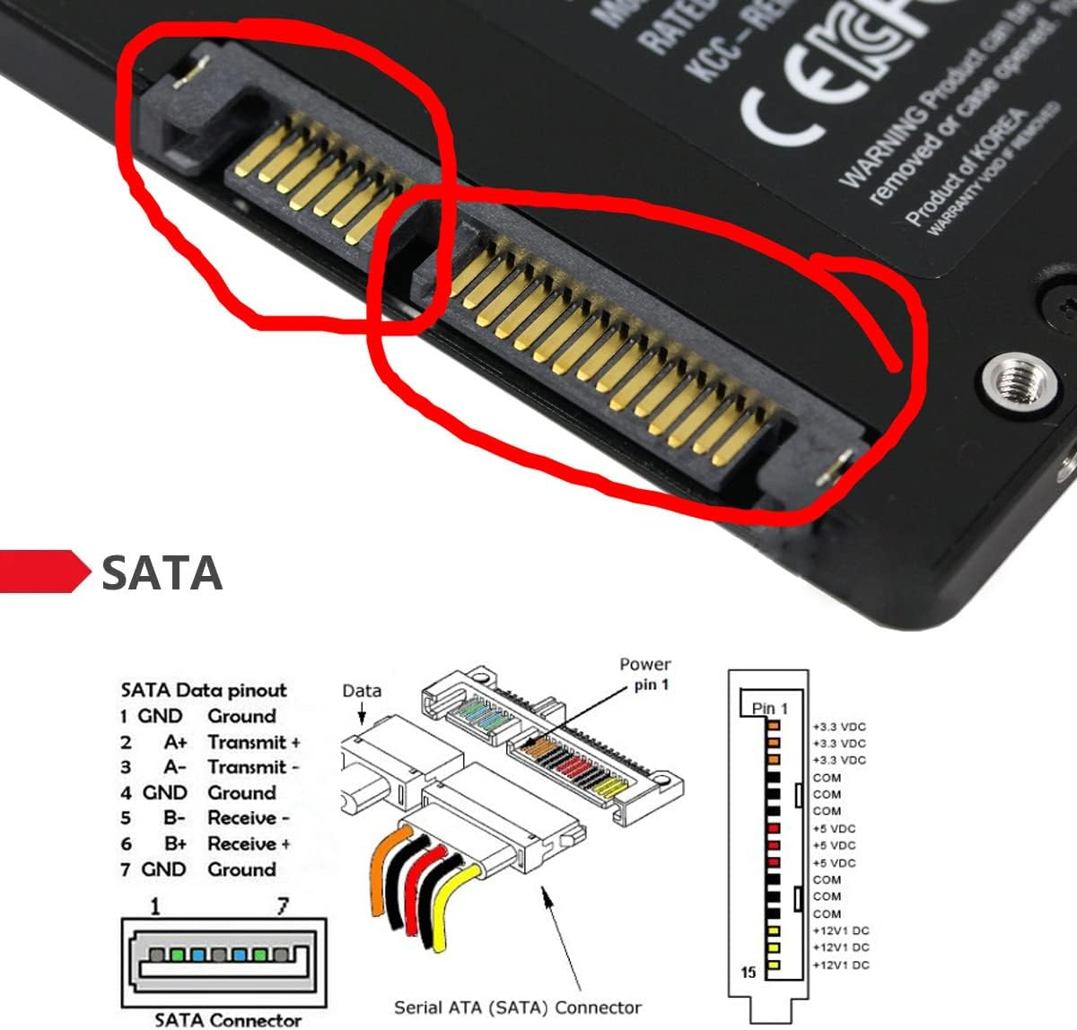 JSER B+M Key Socket 2 M.2 NGFF (SATA) SSD to 2.5 SATA Adapter Card Adapter with Black Metal Case image number 6