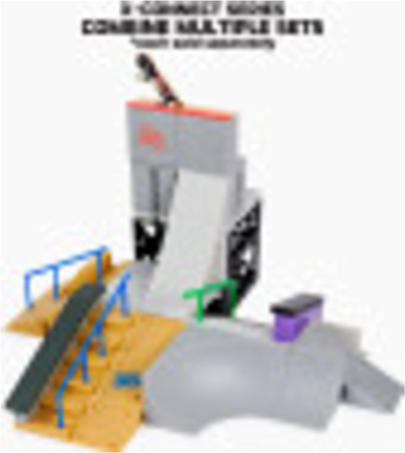 Tech Deck Bowl Builder X-Connect Park Creator, Customizable and Buildable Ramp Set with Exclusive Fingerboard, Kids Toy for Ages 6 and Up, 6062886 image number 1