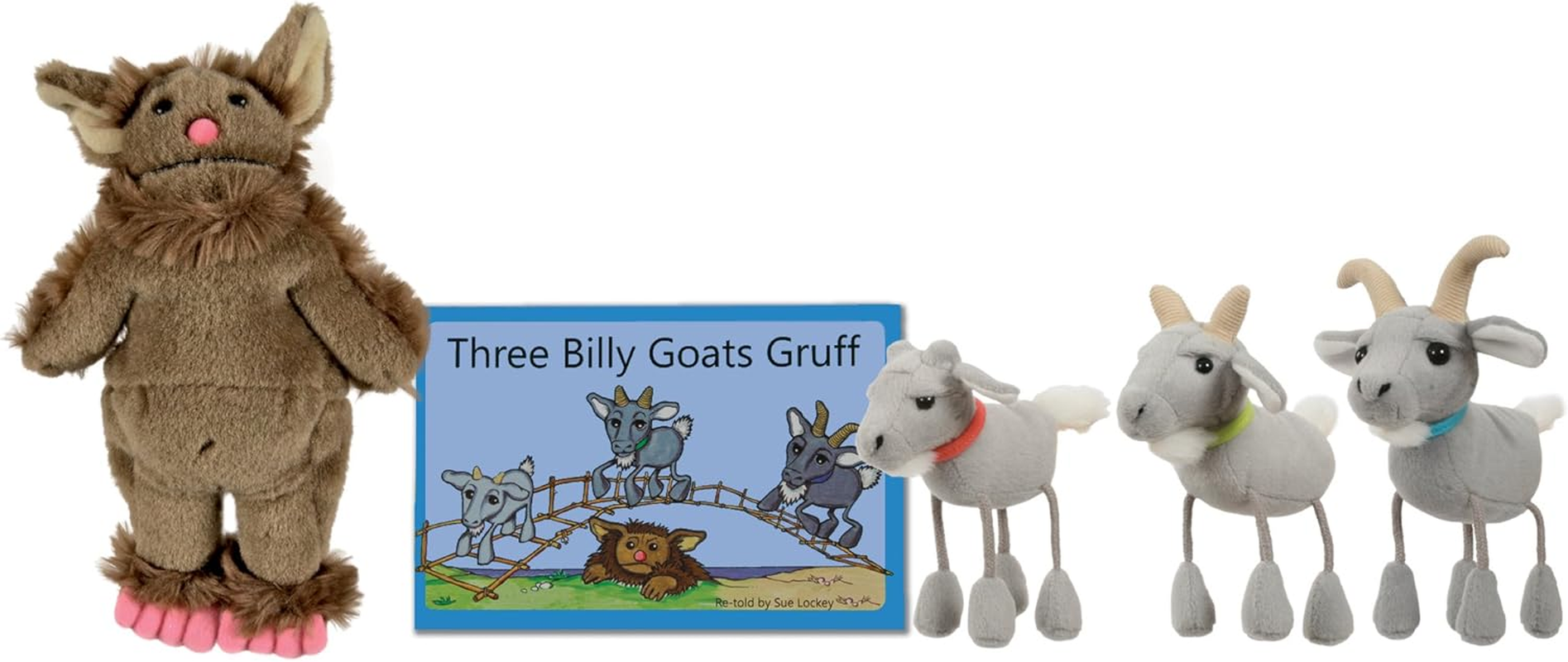 Traditional Story Sets 3 Billy Goats-W/Finger Puppets image number 3