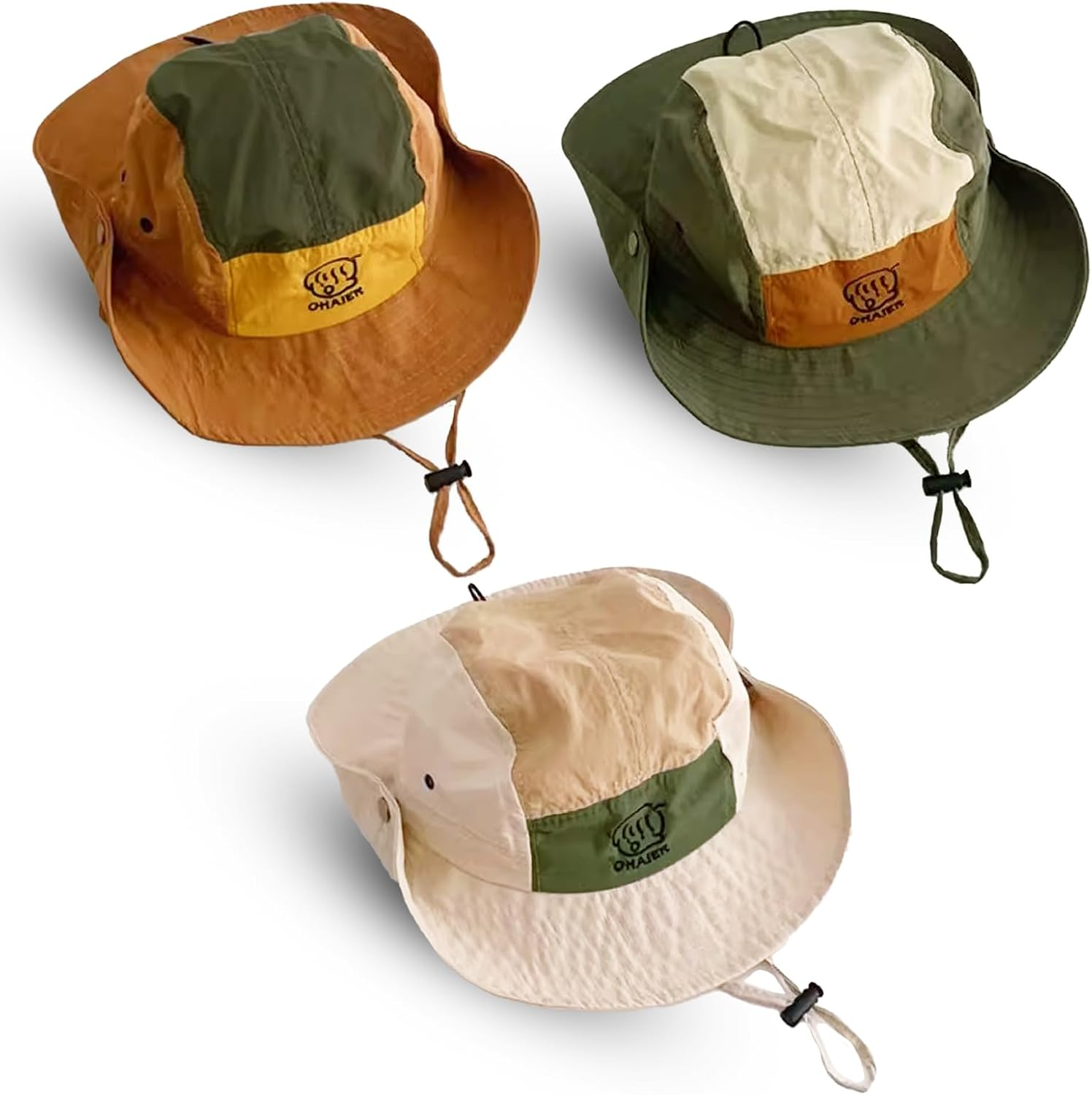 Baby Toddler Kids Sun Hat Bucket Hat Adjustable Chin Strap Lightweight Outdoor Sun Protection Cap Boys Girls 0-7 Years, Perfect for Camping, Hiking, Fishing image number 3