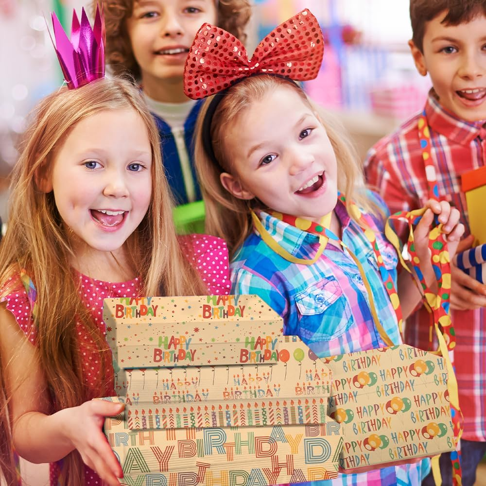 Rugwioyu Music Wrapping Paper 12 Sheets 20X27In Folded Flat Gift Wrapping Paper 4 Style Birthday Gift Wrapping Paper