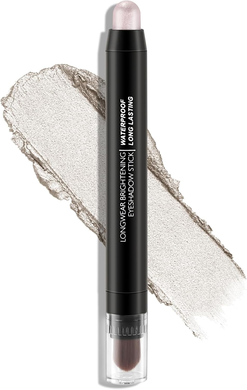 Boobeen Waterproof Eyeshadow Stick, Cream Eye Shadow Pencil with Soft Brush, Shimmer Eyeshadow Crayon Pen to Highlight Eye Makeup image number 1