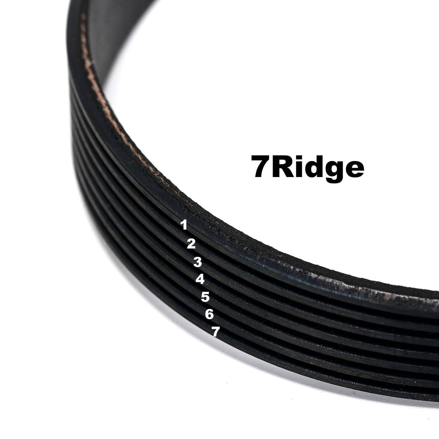 1Pcs Mower Rubber Belt PJ470 (7Ridge,470Mm Circumference,16.5Mm Width) Compatible with QUALCAST RM37 M2EB1437M M2EB1537M M2EB1637M image number 2
