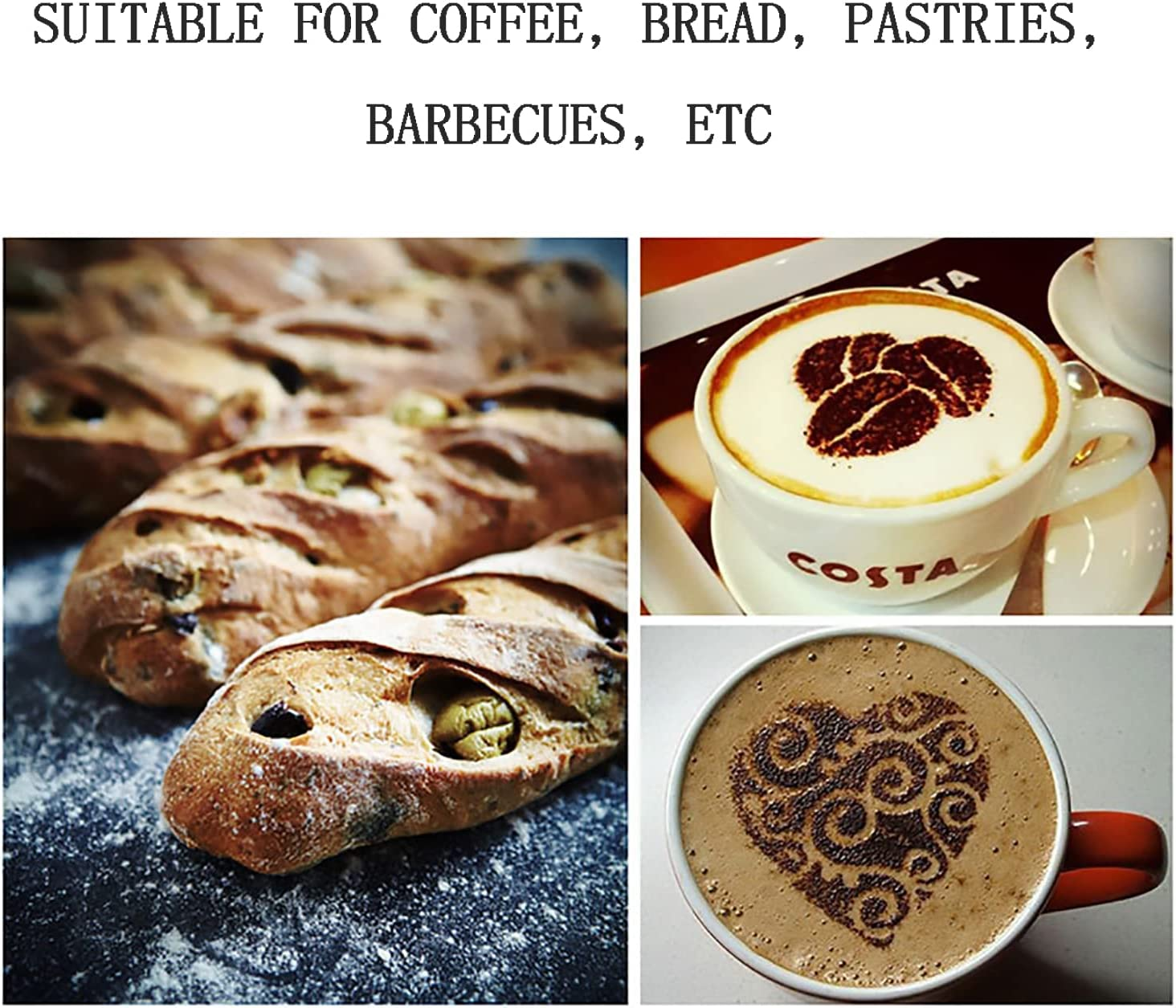 Powder Sugar Shaker Duster,2Pcs Stainless Steel Chocolate Dusters,Stainless Fine Mesh Shaker,Mesh Cans,Stainless Shaker,Coffee Cocoa Cinnamon with Lid image number 6