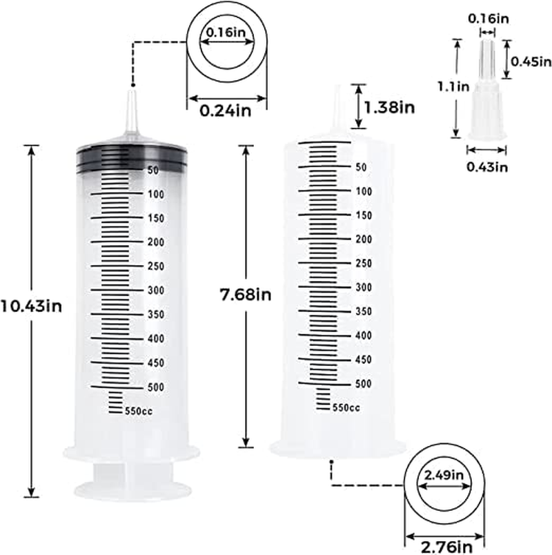 500Ml Large Syringe with 31.5 Inch Tube image number 1
