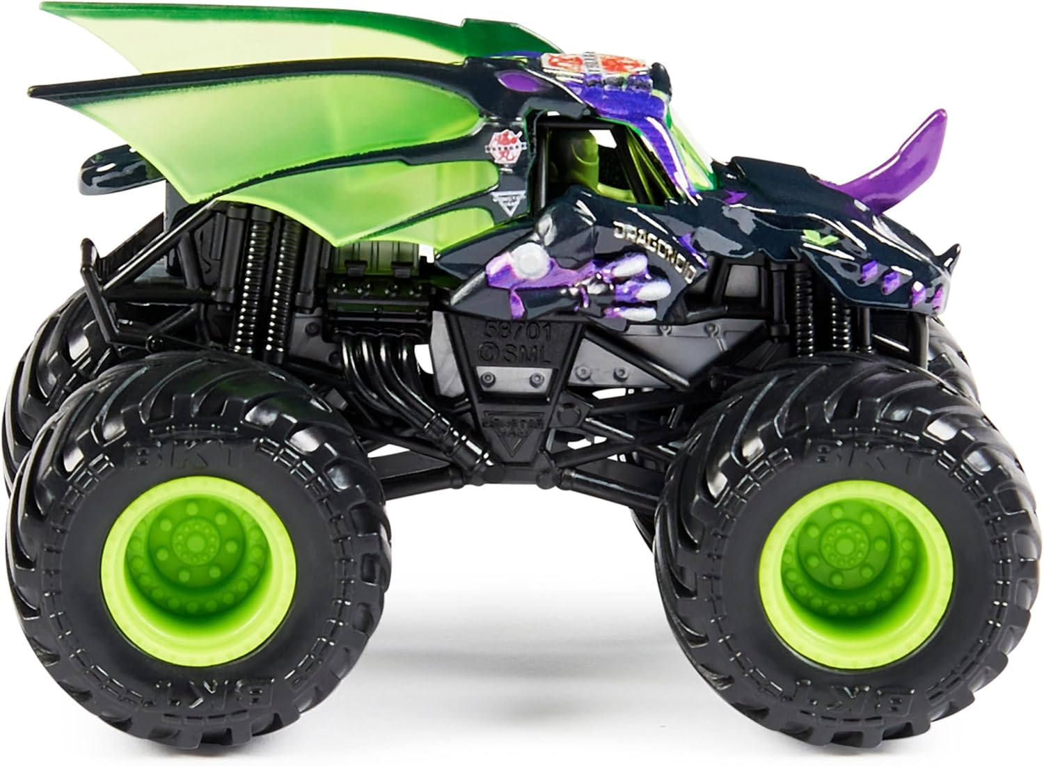 Monster Jam Dragonoid Vs Batman 2 Pack 1:64 Trucks image number 2