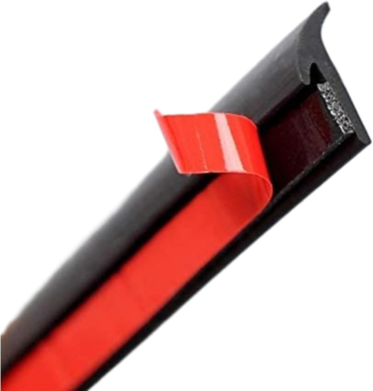 5M T-Type Rubber Sealing Strip, Rubber Seal for Car Edge Trim Bumper Lip Side Skirt T Shape Sealing Strip Universal Weatherproof Weatherstrip Strip Seal (5 * 7Mm)