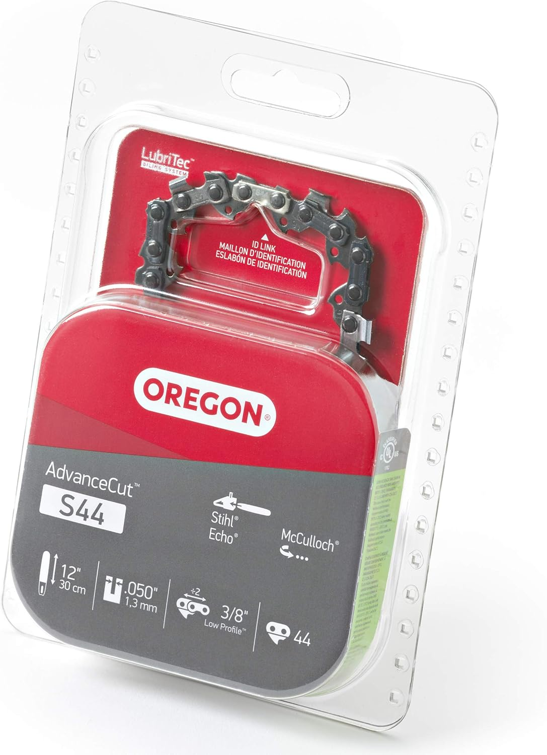 Oregon S44 Advancecut Replacement Chainsaw and Pole Pruner Saw Chain for 12-Inch Guide Bars, 44 Drive Links, Pitch: 3/8" Low Vibration, .050" Gauge, Fits Various Stihl Models, Grey image number 2