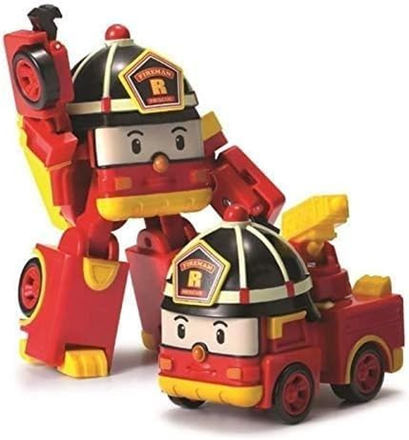 Silverlit ROBOCAR Poli 54208 Roy by Transformable Figure, Robot or Car, 10 Cm, Red, from 3 Years, Medium
