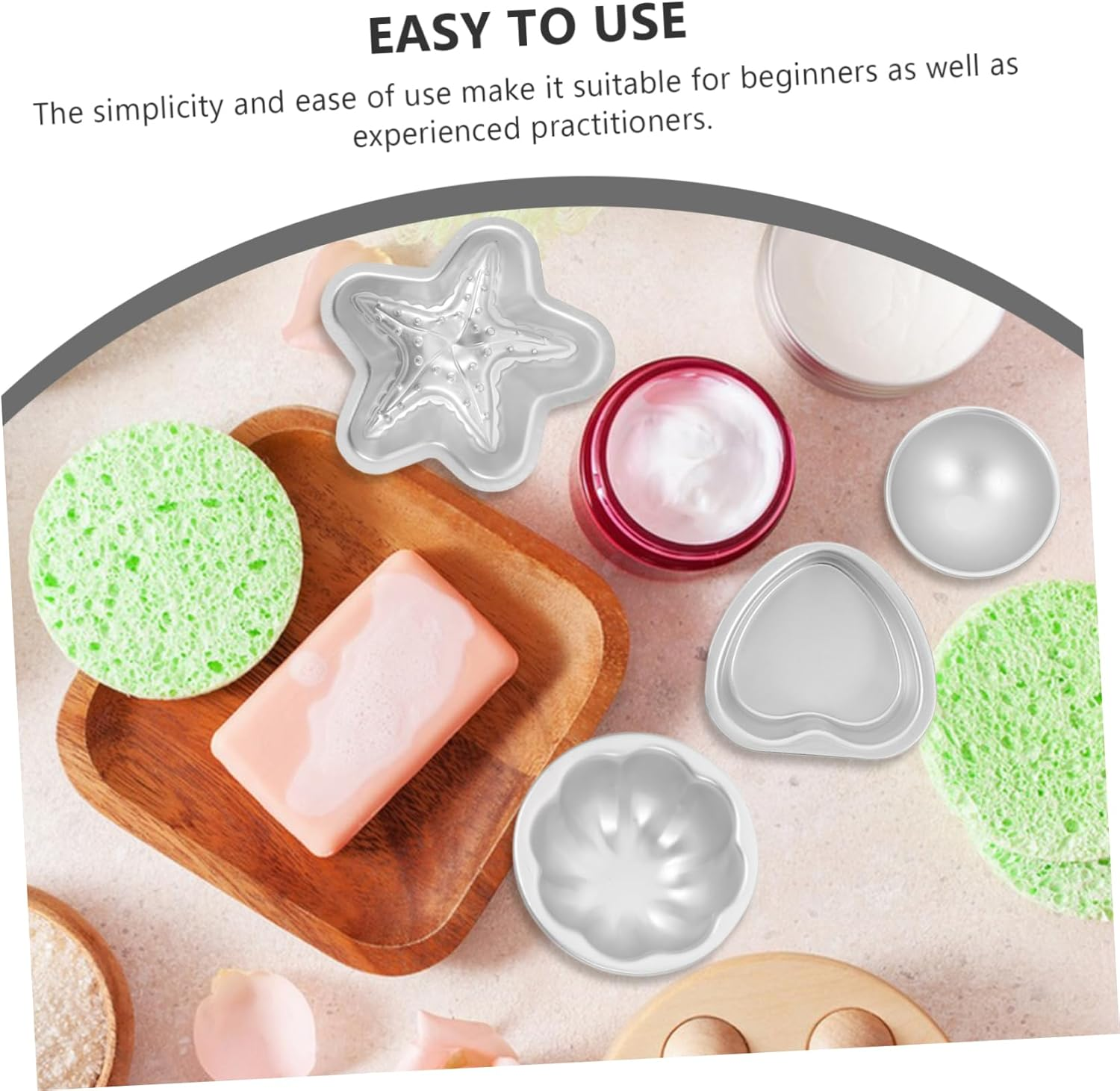 4Pairs Bath Soap Molds Reusable Molds for DIY Soap Making Bath Ball Shaping image number 4