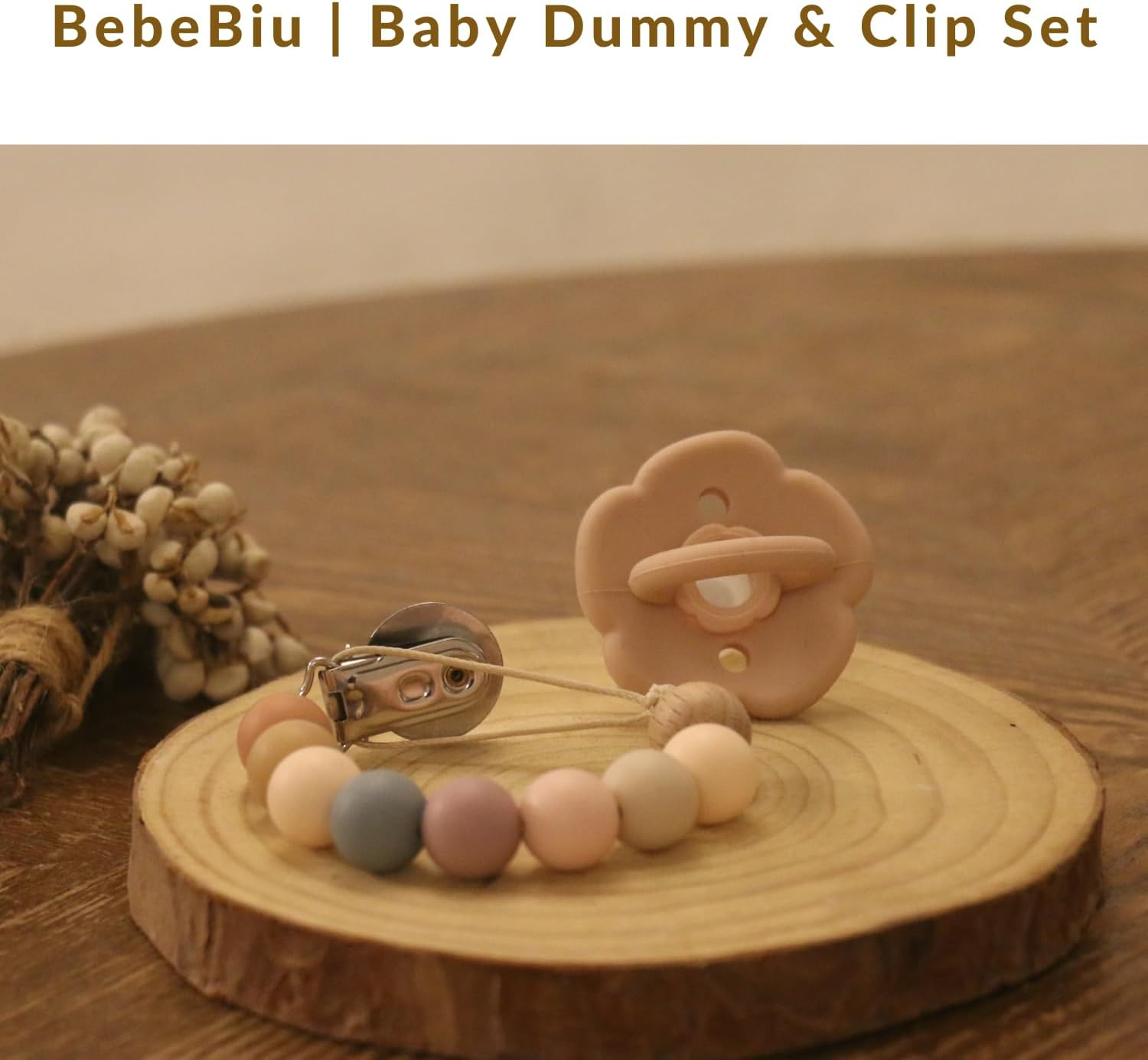 Baby Dummy, Pack of 2 Dummies, Bpa-Free Silicone Soothers, Baby Pacifier with Large Air Holes, Newborn Essentials 6 Months Up