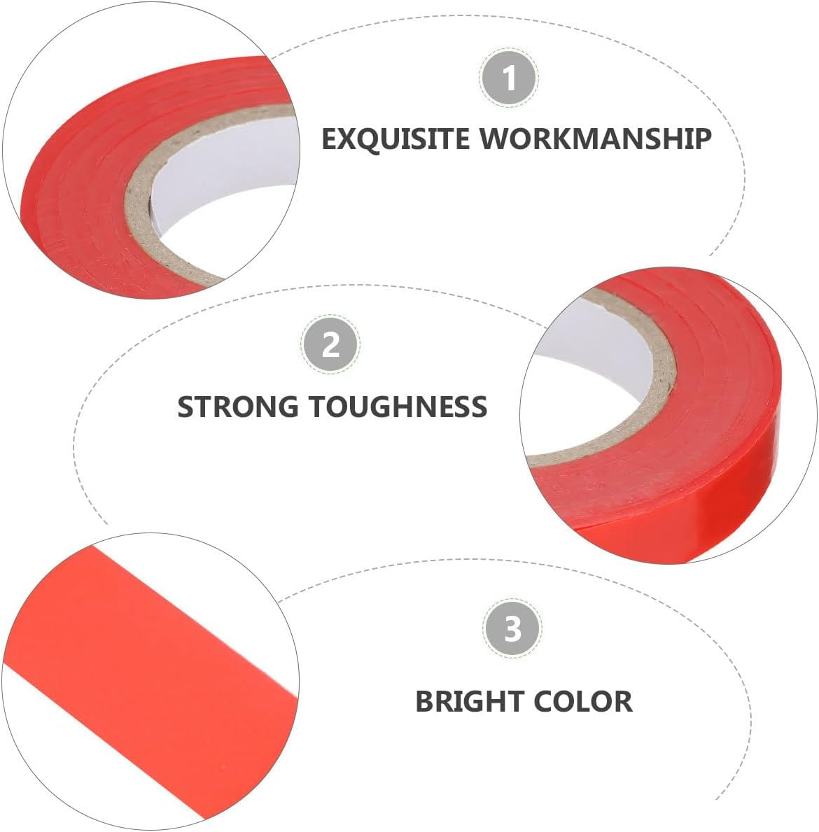 10Rolls PVC Plant Tie Tape and Gardening Tying Machine Tape for Vines Trees and Flowers for Home and Garden Use image number 2