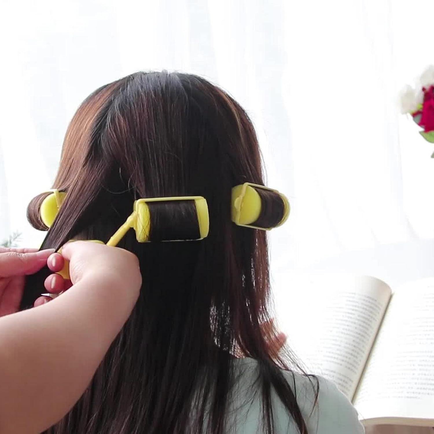 Sponge Hair Rollers - Pack of 14 Foam Sponge Curlers | Foam Curlers 1.5 Cm | Hair Rollers Foam Sponge Hair Rollers No Damage for Women and Children image number 3