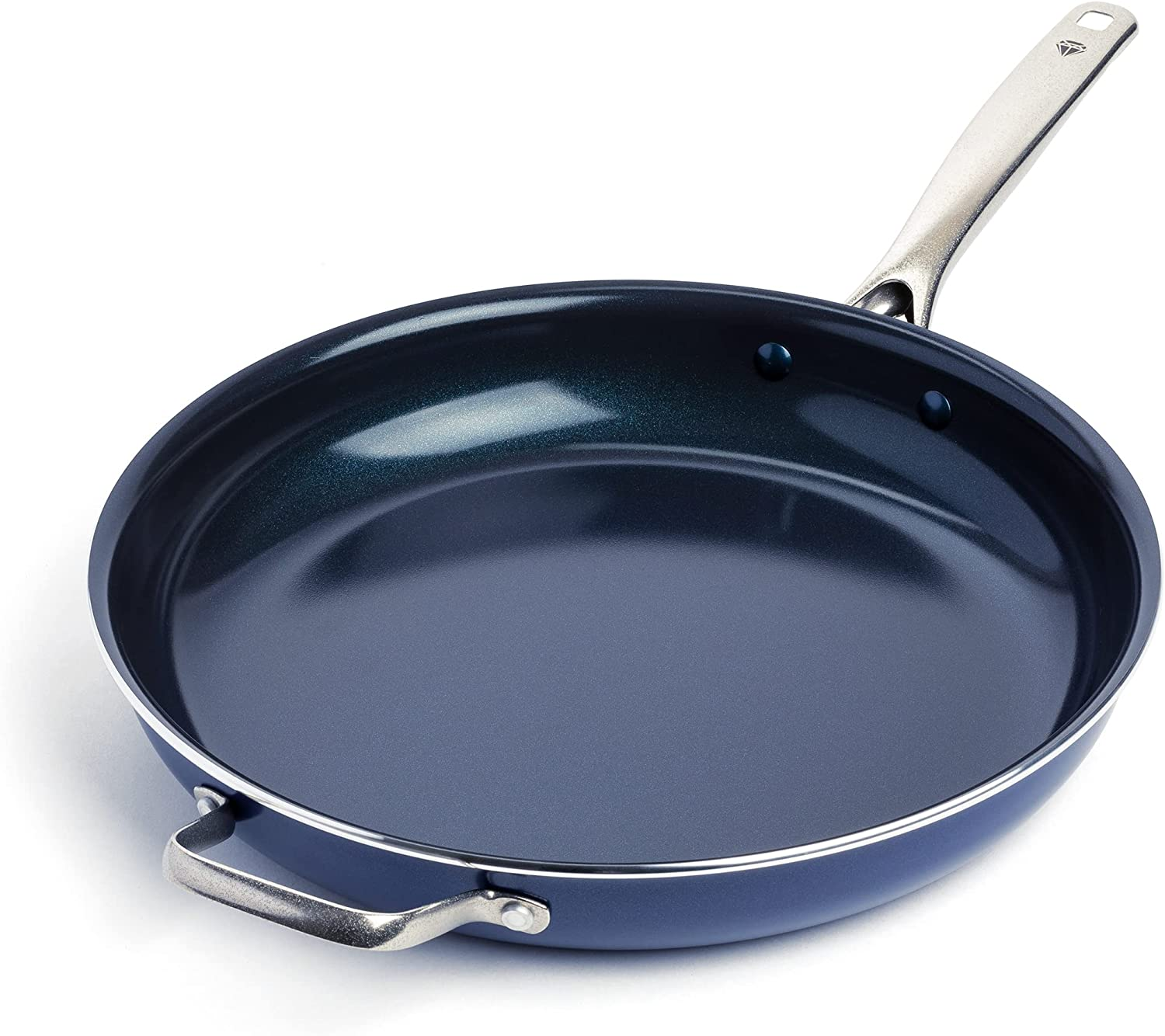 Blue Diamond Cookware Family Feast Diamond-Infused Ceramic Nonstick, Frying Pan, 14"