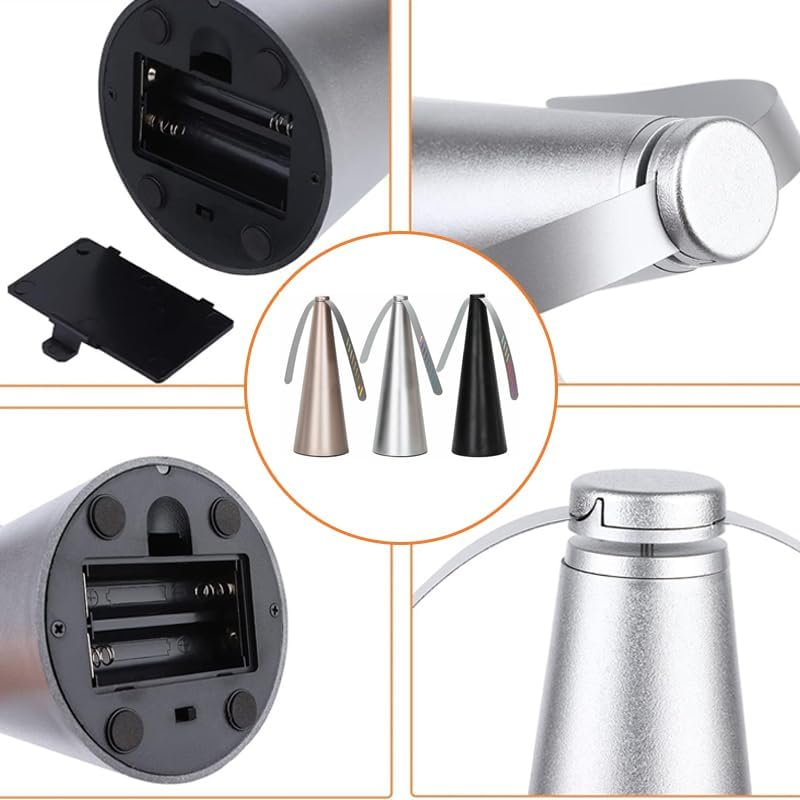 1Pc（Black） Automatic Fly Trap Repellent Fan Keep Flies Bugs Away from Your Food #T image number 1