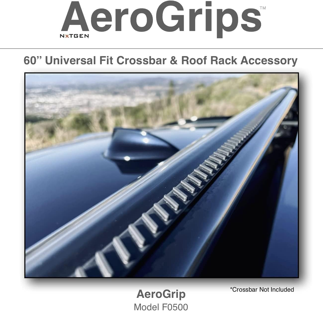 Stop Crossbar Whistle | Add Premium Functionality | Universal Fit Crossbar and Roof Rack Accessory - NXTGEN Aerogrips (1 Pack) image number 3