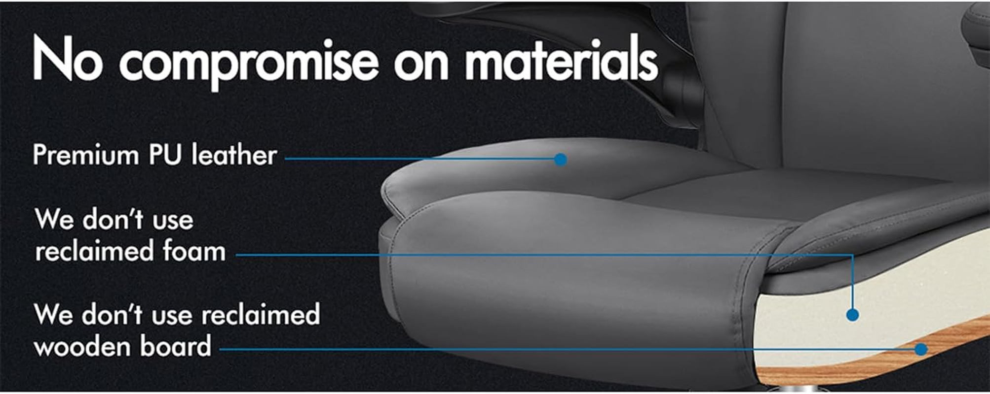 ALFORDSON Ergonomic Massage Office Chair Mid Back with Adjustable Armrest, Gaming Chair for Computer Task Desk, Study Chair with SGS Listed Gas-Lift, 150Kg Loading, Grey