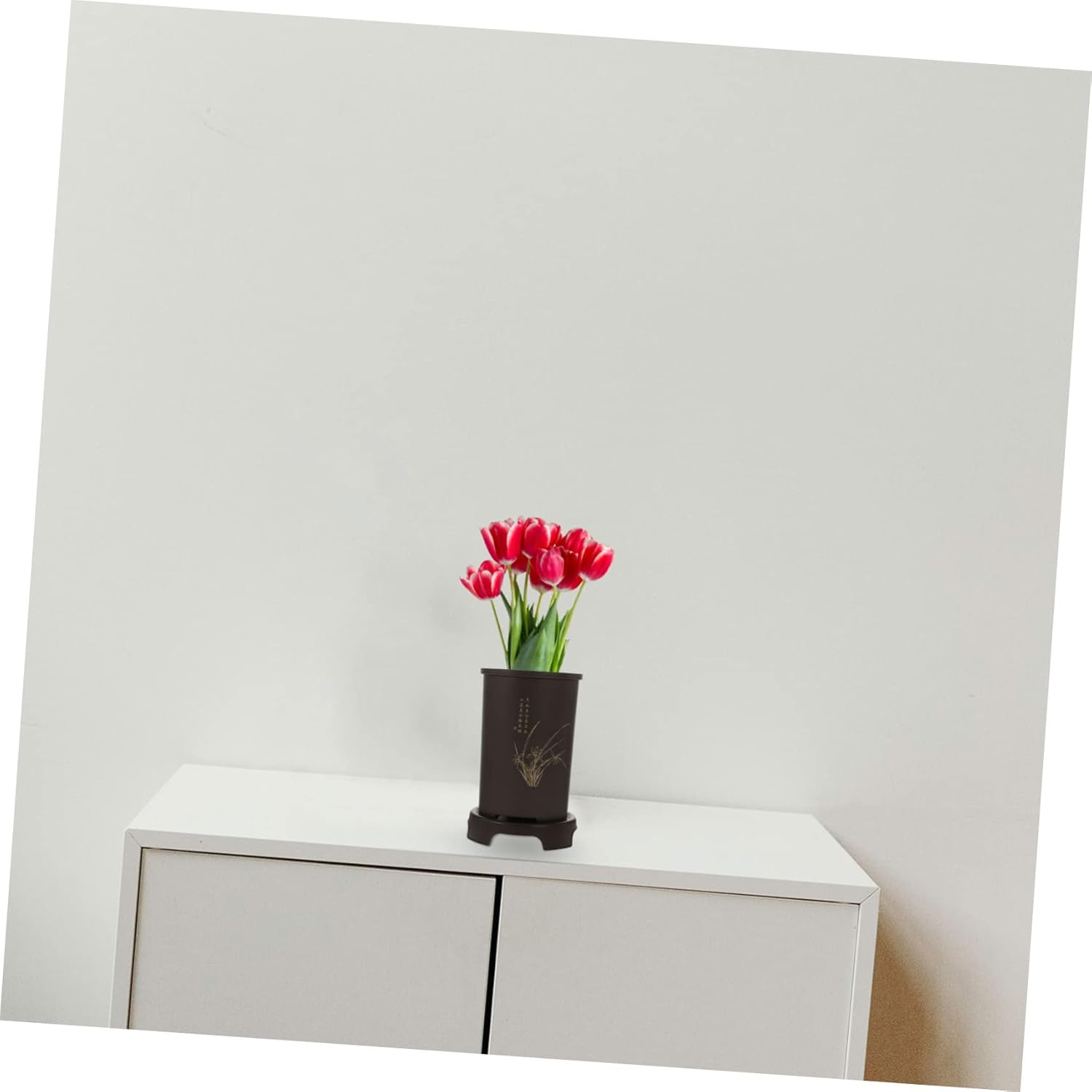 BESPORTBLE Imitation Purple Sand Flower Pot Resin Indoor Plant Pot for Household Flowerpots Gardening Supplies image number 5