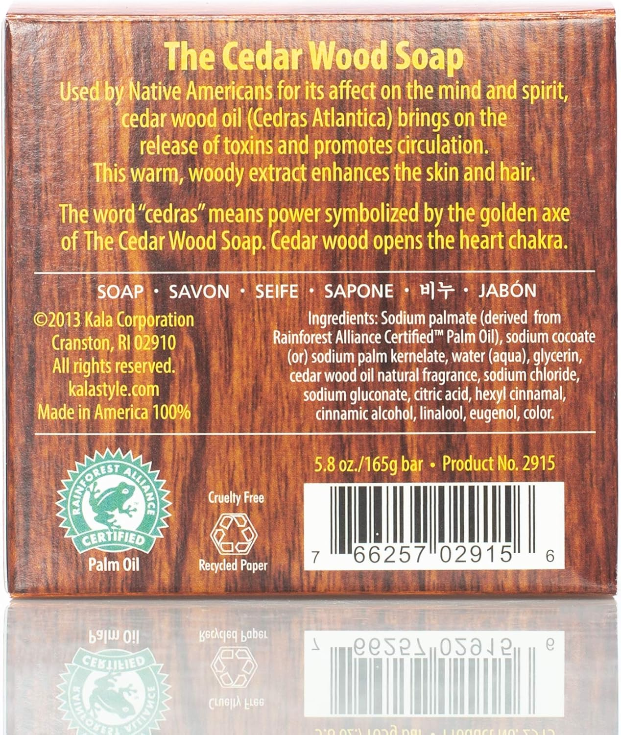 Kalastyle Cedar Wood Soap, 5.8 Oz image number 1