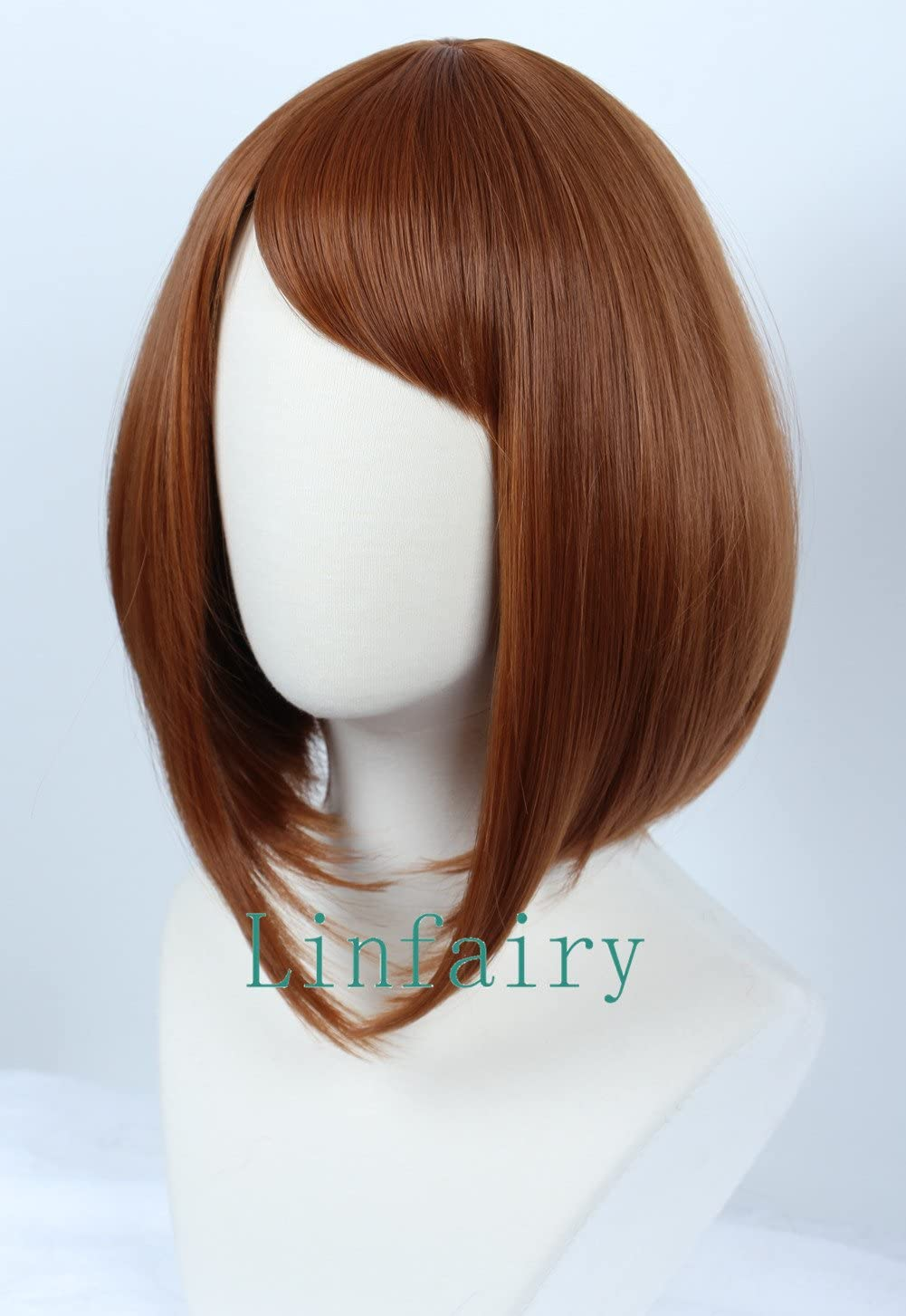 Linfairy Women'S Brown Cosplay Wig Halloween Costume Party Wig