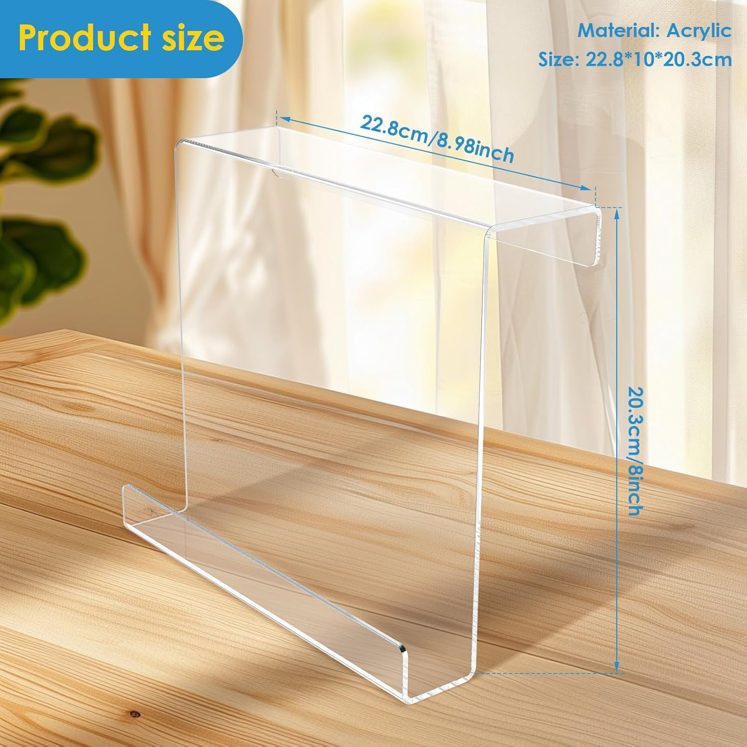 Treadmill Tablet Holder, Acrylic Treadmill Book Holder, Clear Treadmill Tablet Mount, Portable Exercise Bike Reading Stand Compatible with Ipad, Kindle, Flat Tablet, Ereader for Home Gym Exercising image number 2