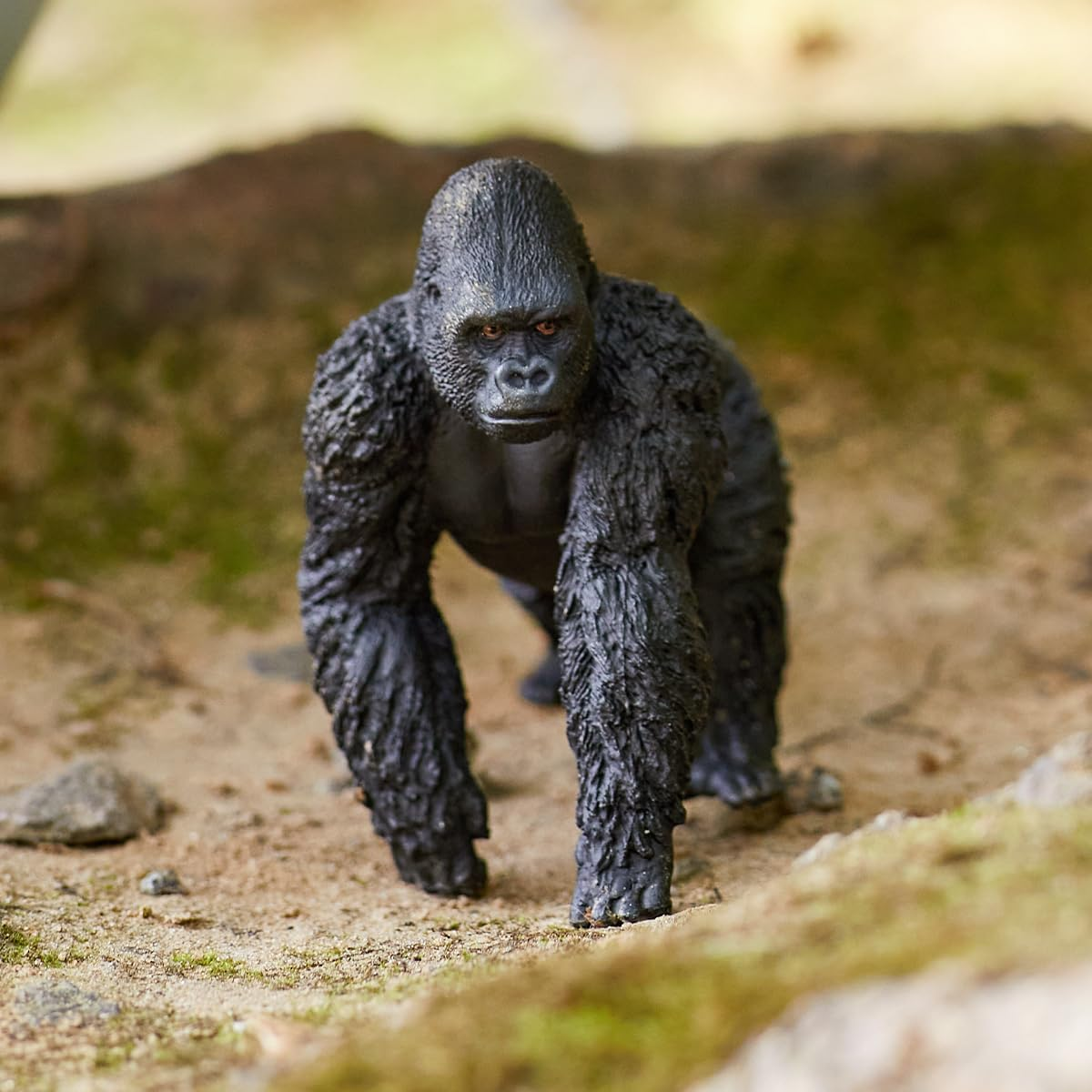 Schleich WILD LIFE 14770 Realistische Gorilla M&auml;nnchen Tiere Figur - Realistisches Gorillam&auml;nnchen - Tiere Figuren Sets F&uuml;r Fantasievolles Spiel Ab 3 Jahren image number 1