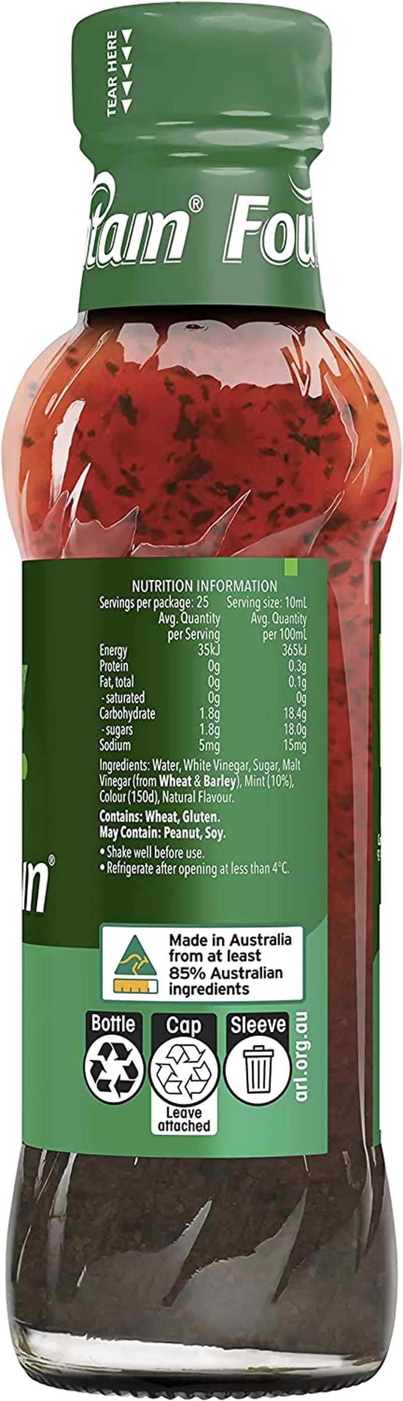 Fountain Mint Sauce Dipping and Marinade Fountain Sauces 250Ml image number 2