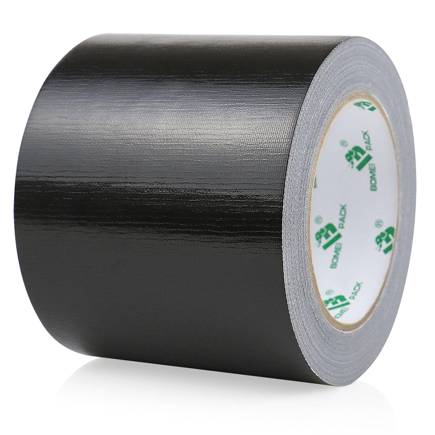 Heavy Duty Black Duct Tape, Multi-Use Easy Tear Gaffer Waterproof Cloth Tape for Repairing, Maintenance and Industrial Use, 3.94 Inch X 32.8Yards, 7.5Mil Thick, 1 Roll, BOMEI PACK image number 2