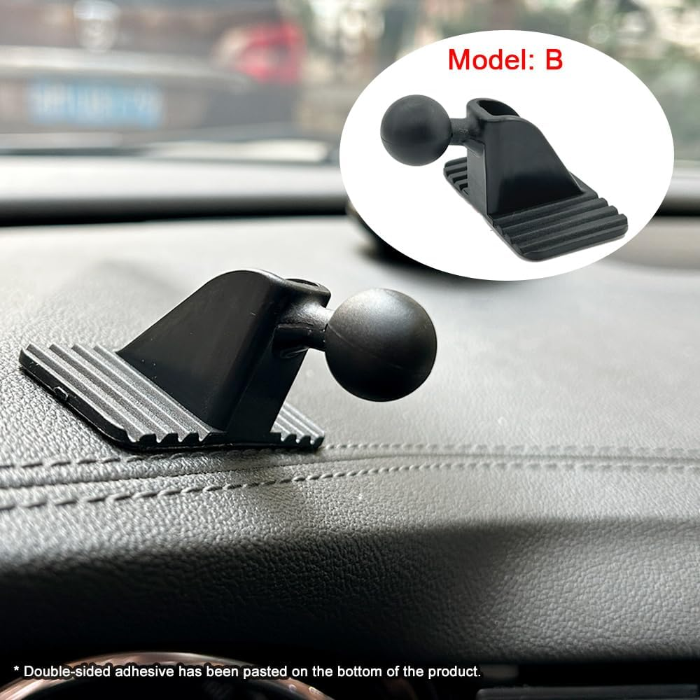 Car Mobile Phone Bracket Dashboard Pasting Base 17Mm Ball Head. There Will Be No Residue after Remove.Accessories Can Be Pasted on the Curved Operation Table. (Model a + Model D) image number 2