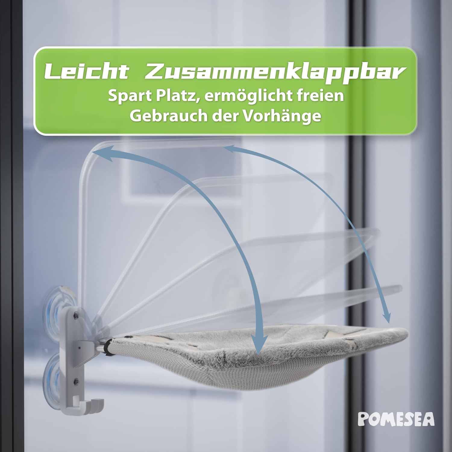 Cat Hammock Bed for Indoor Cats (C-CWH-M) image number 2