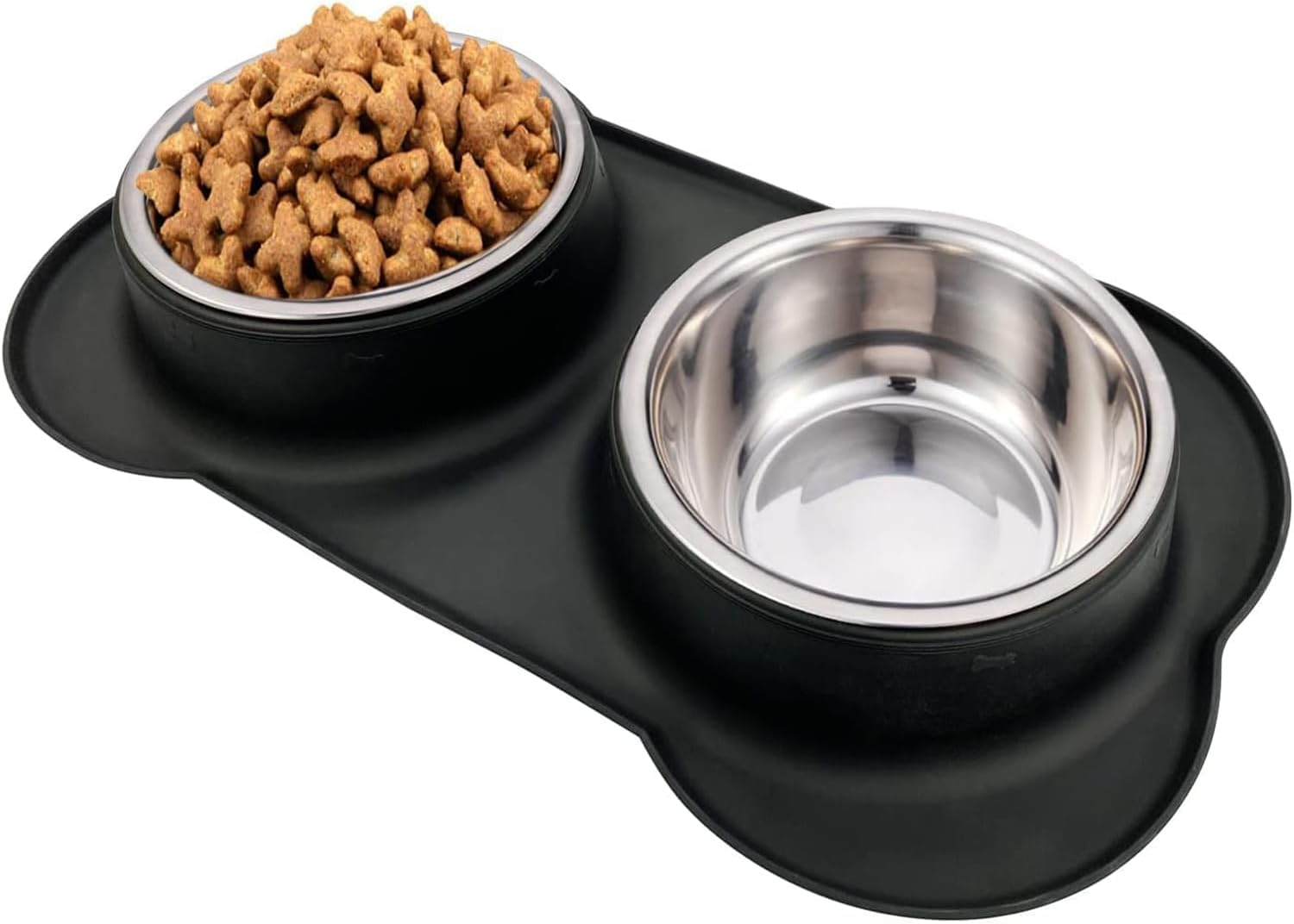 Mumoo Bear Cat Bowls Cat Food Bowl Non Slip Pet Bowl Shallow Water Bowl to Stress Relief of Whisker Fatigue, Dog Bowl Dish Cat Feeding Wide Bowls for Puppy Small Animals (Pack of 3)