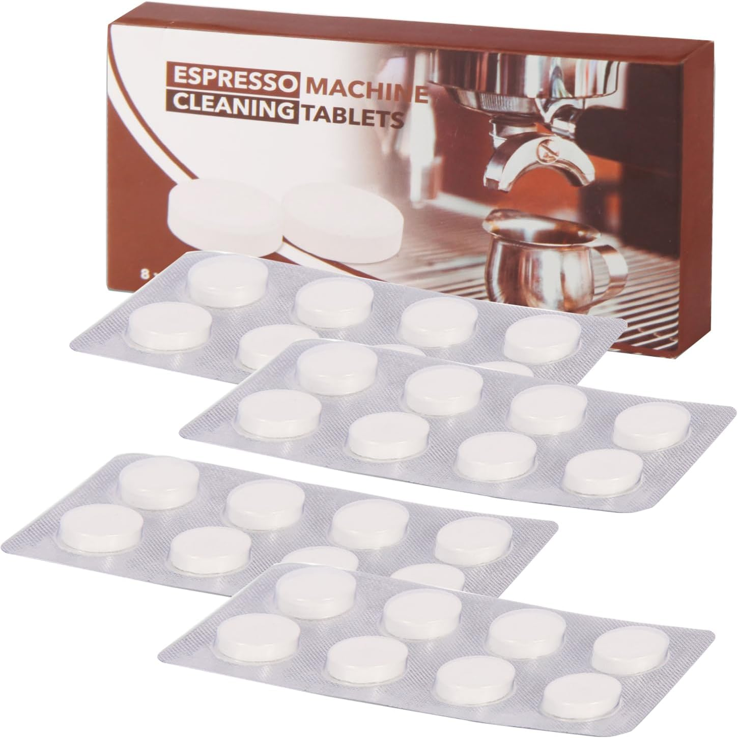 Cleaning Tablets Compatible with Saeco Delonghi Jura Espresso Coffee Machine,Compatible with Breville -1.5G(4 Boxes 32PCS) image number 6