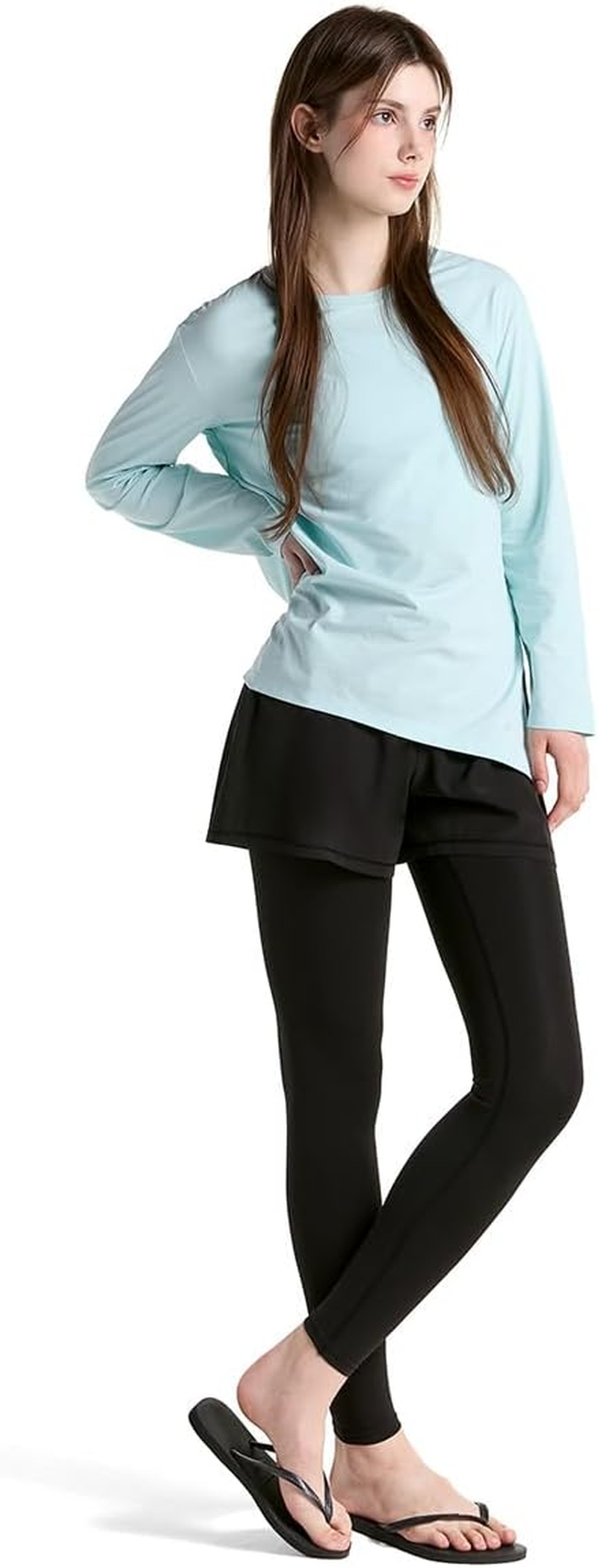 TSLA Women'S 2‑In‑1 Swim Shorts with Built‑In Leggings Quick‑Dry, UPF 50+ Sun Protection & Compression Liner Swim Board Shorts image number 6