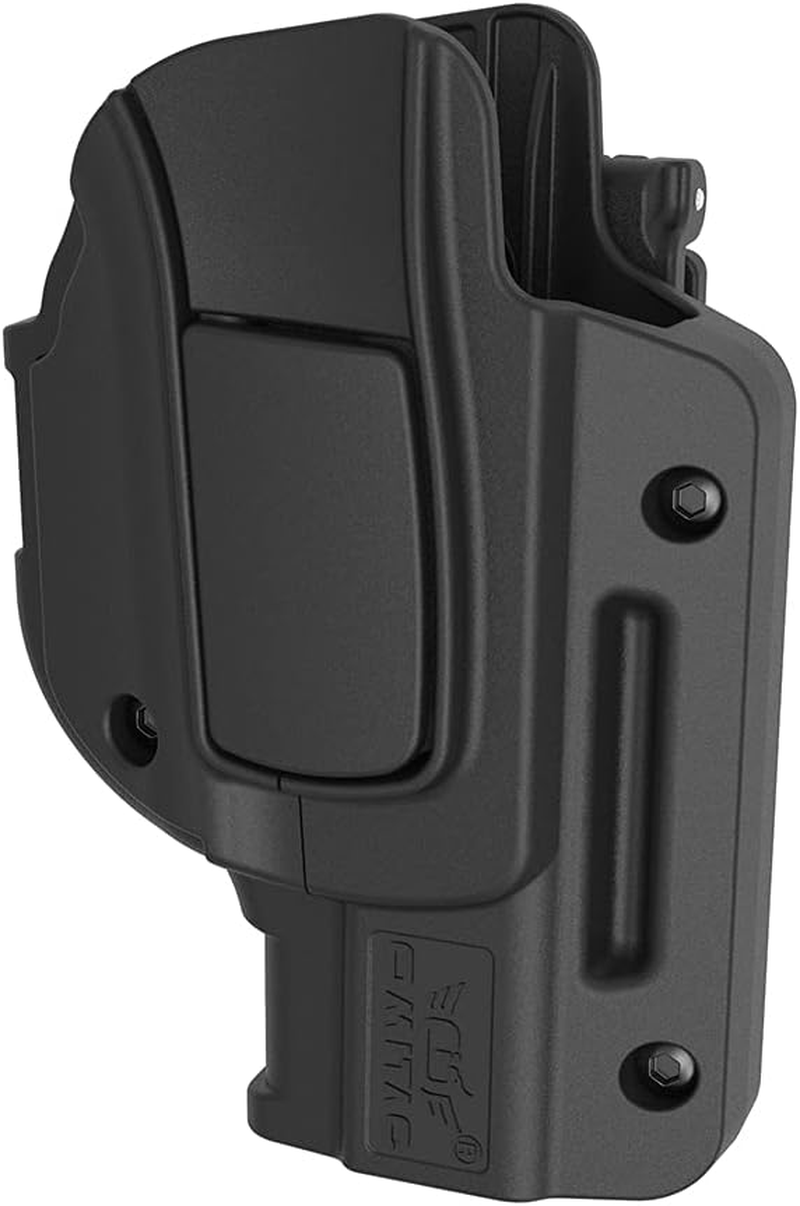 Glock 19 Belt Clip Holster, OWB for Glock 19 23 32 Gen 1-5, Tactical Right Hand Auto Lock Released outside Waist image number 2